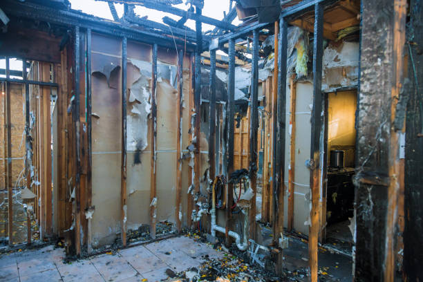 Professional Fire Damage Removal technician working in Enosburg Falls, VT